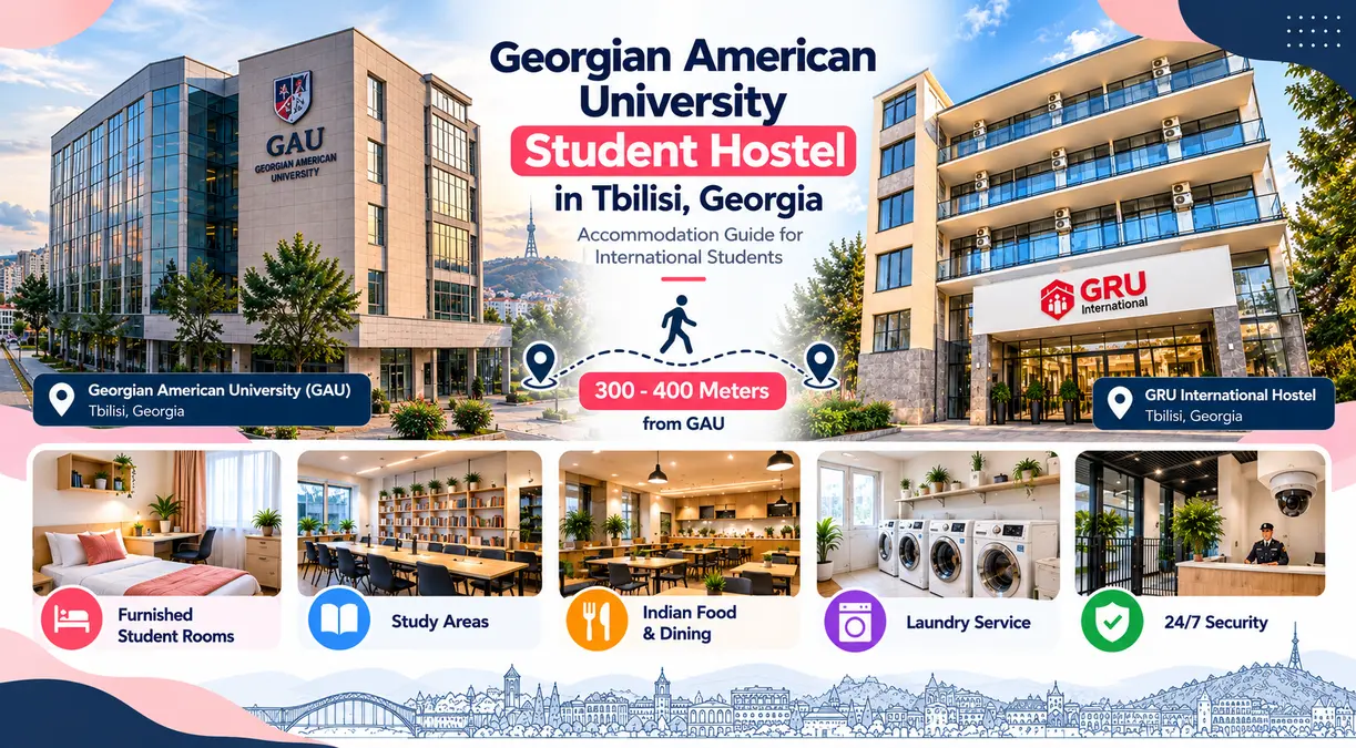 GRU student accommodation in Tbilisi for GAU students