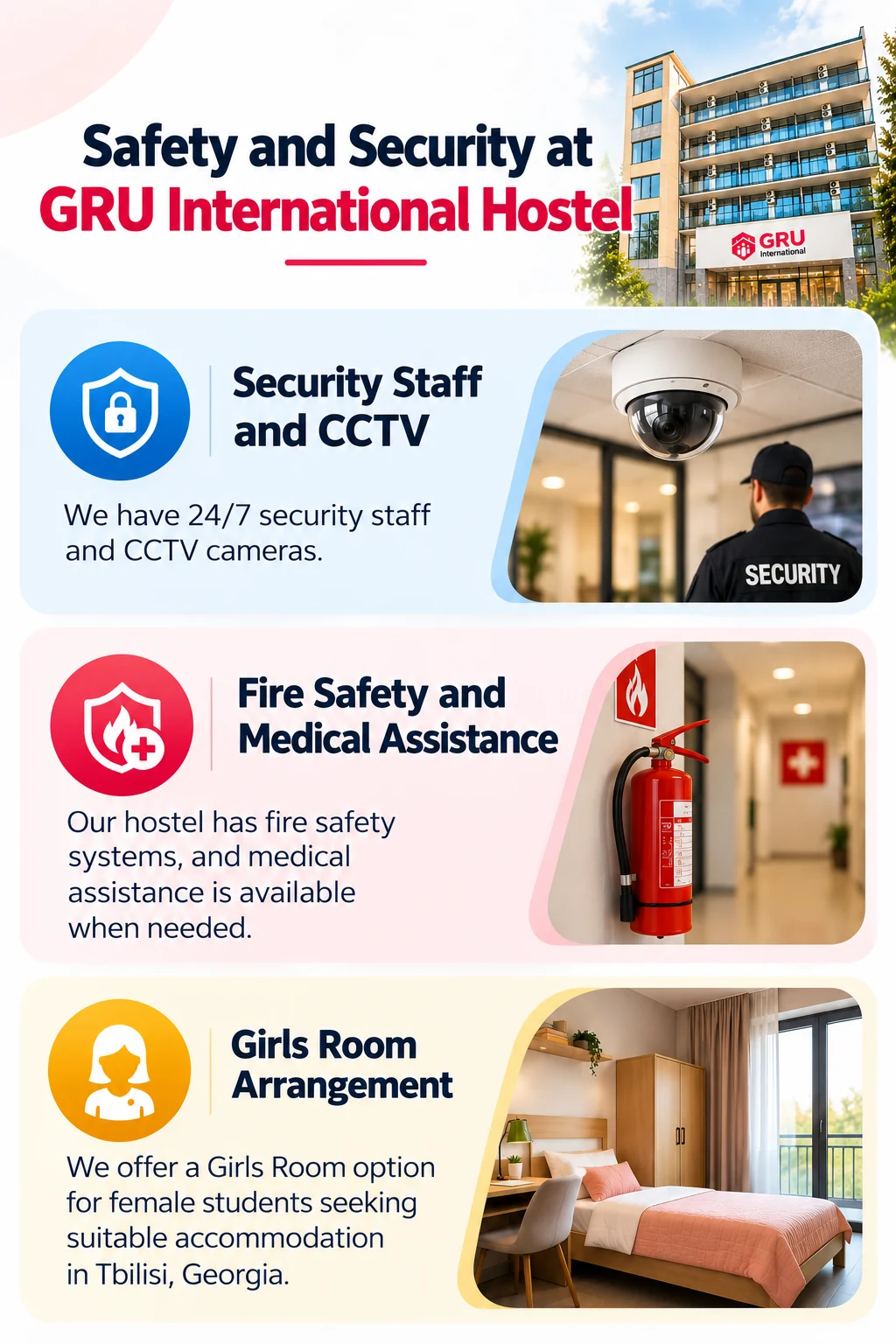 Safety and security at GRU International Hostel