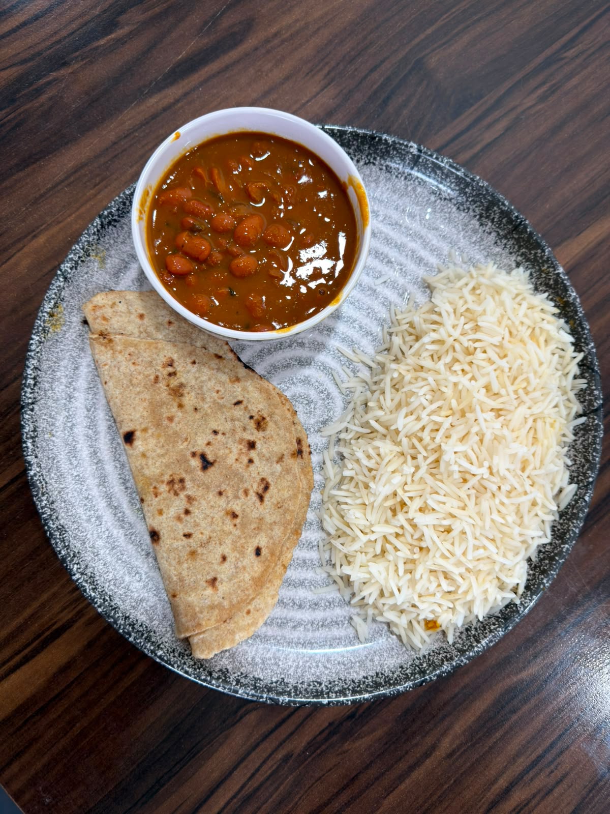 Rajma and Indian food at GRU International Hostel